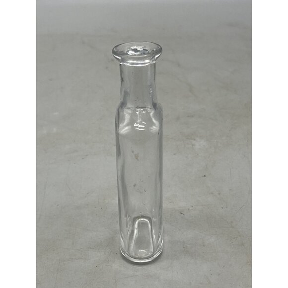 vintage Glass Bottle Clear Rectangle Shaped Apothecary Medicine Container READ - Picture 3 of 6